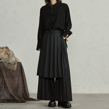 Load image into Gallery viewer, Detachable Samurai Wide Leg Pleated Culottes

