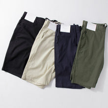 Load image into Gallery viewer, Thin Cotton and Linen Basic Solid Color Straight Loose Shorts
