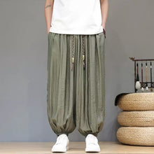 Load image into Gallery viewer, Breathable Loose-Fit Ice Silk Wide-Leg Pants
