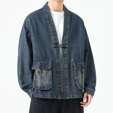 Load image into Gallery viewer, Denim Large Pocket Button Jacket
