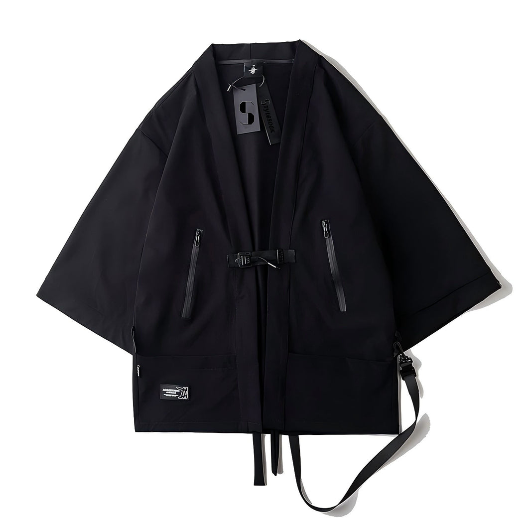 Three-quarter Sleeves Taoist Robe Techwear Cardigan