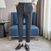 Load image into Gallery viewer, Casual Slim-fit Striped Trousers

