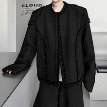 Load image into Gallery viewer, Raw-edge Loose Collarless Blazer
