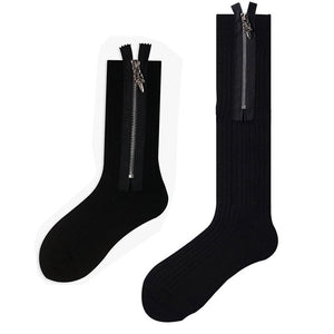 Metal Zipper Socks