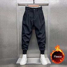 Load image into Gallery viewer, Black Pleated Harem Trousers
