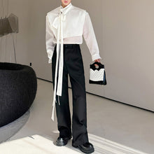 Load image into Gallery viewer, Hollow Mesh Patchwork Casual Shirt

