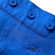 Load image into Gallery viewer, Two-piece Waist-revealing Blue Shirt
