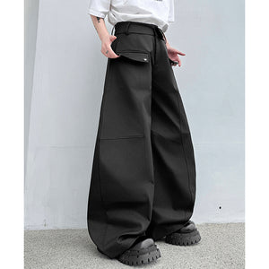 American Retro Straight Wide-leg Trouser