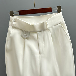 Naples High Waisted Slim-fit Trousers