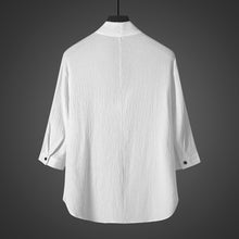 Load image into Gallery viewer, Vintage Ice Silk Loose Zen Clothes Half Sleeve T-shirt
