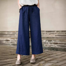 Load image into Gallery viewer, Drawstring Linen Thin Wide-Leg Pants
