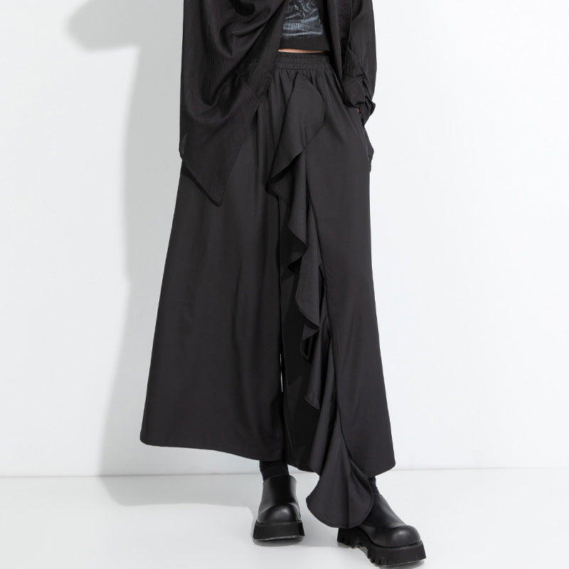 Casual Leisure Lace Culottes