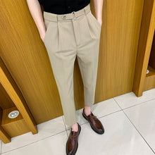 Load image into Gallery viewer, Slim-fit Draped Suit Trousers
