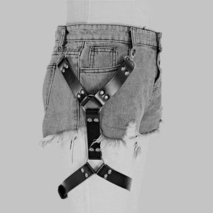 Thigh Restraint Leather Waist Chain Strap