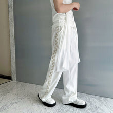 Load image into Gallery viewer, Heavy-duty Pearl Stitching Wide-leg Pants
