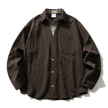 Load image into Gallery viewer, Casual Oversized Faux Two-piece Shirt
