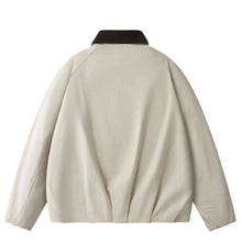 Load image into Gallery viewer, Retro Corduroy Collar Patchwork Loose Jacket
