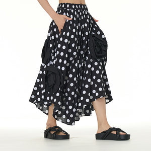 Three-dimensional Irregular Flower Bud Skirt