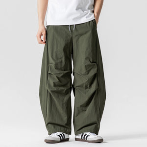 Japanese Retro Thin Loose Scimitar Pants