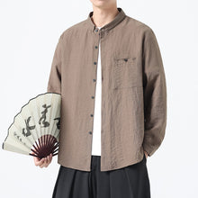 Load image into Gallery viewer, Double-layer Collar Loose Casual Shirt
