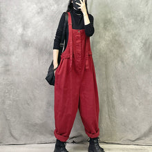 Load image into Gallery viewer, Casual Retro Loose Overalls
