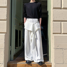 Load image into Gallery viewer, Retro Ribbon Casual Wide-leg Irregular Trousers
