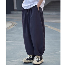 Load image into Gallery viewer, Loose-fitting Straight-leg Cropped Trousers
