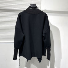 Load image into Gallery viewer, Loose Slit Stand Collar Sweatshirt
