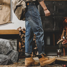 Load image into Gallery viewer, Vintage Washed Straight Leg Denim Pants
