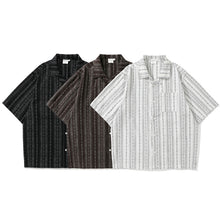 Load image into Gallery viewer, Retro Linen Striped Shirt
