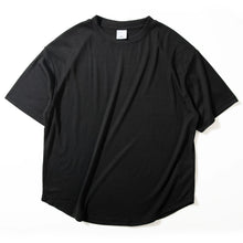 Load image into Gallery viewer, Rounded Hem Loose-fitting Casual T-shirt
