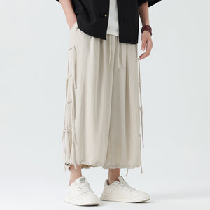 Ribbon Loose Casual Pants