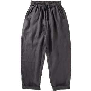 Breathable Straight-Leg Loose Linen Trousers