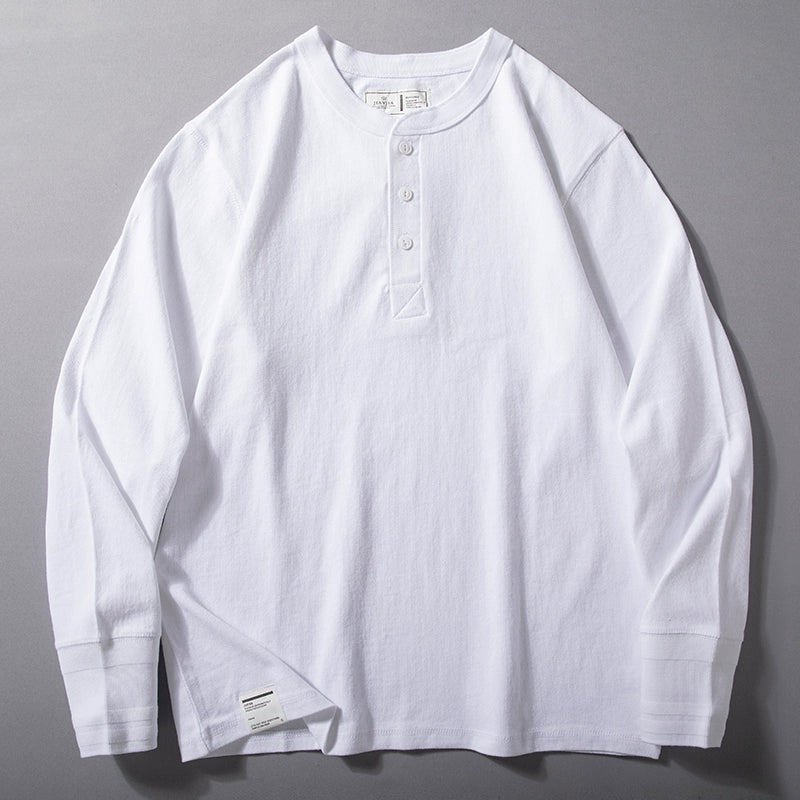 American Style Loose Casual Long Sleeve Bottoming Shirt