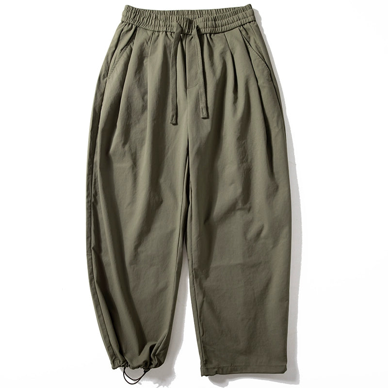Loose Draped Wide-leg Pants