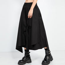 Load image into Gallery viewer, Elastic Waist Irregular Patchwork Skirt Pants
