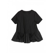 Load image into Gallery viewer, Irregularly Spliced Loose T-shirt
