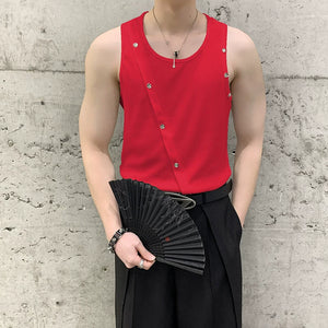 Irregular Metal Breasted Vest