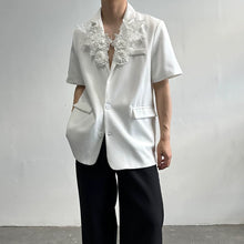 Load image into Gallery viewer, Loose Casual 3D Floral Lapel Blazer
