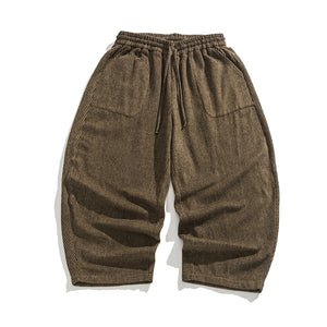 Vintage Corduroy Loose Casual Wide-leg Trousers