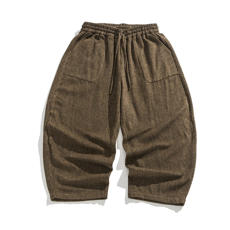 Vintage Corduroy Loose Casual Wide-leg Trousers