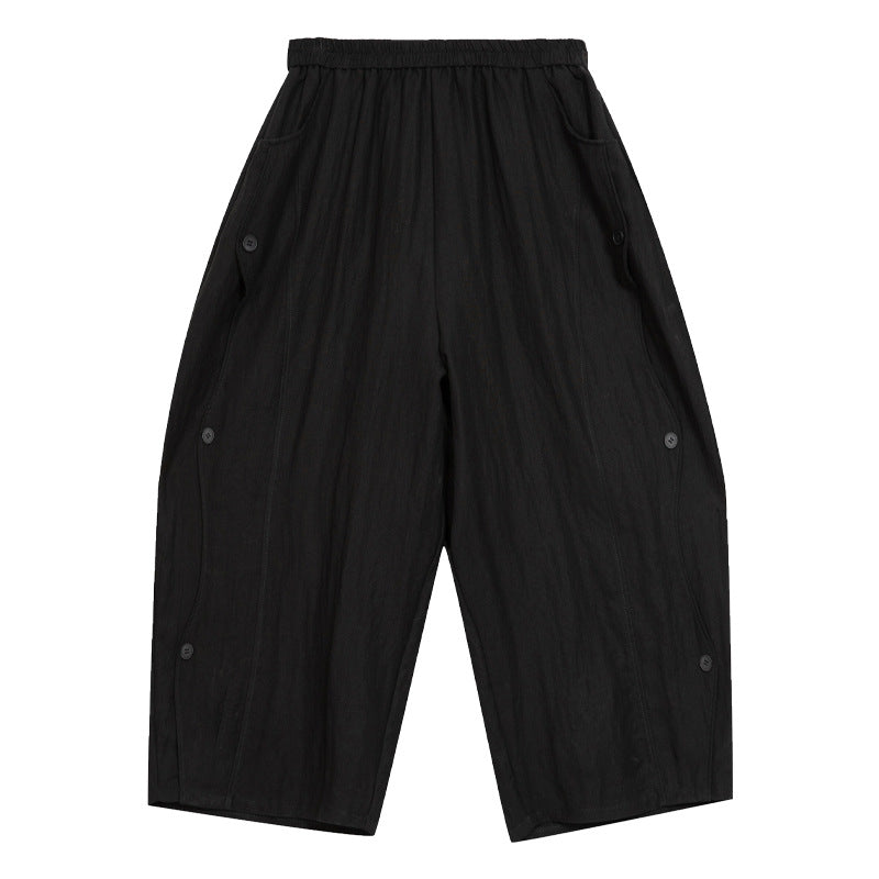 Summer Ramie Loose Retro Casual Harem Pants