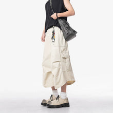 Load image into Gallery viewer, Loose Straight Wide-leg Casual Cropped Trousers

