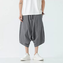 Load image into Gallery viewer, Stripe Lantern-shaped Loose-fitting Low-cut Baggy Pants
