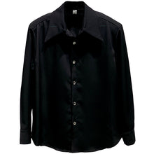 Load image into Gallery viewer, Solid Color Loose Casual Padded Shoulder Shirt
