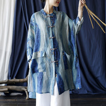 Load image into Gallery viewer, Vintage Ramie Loose Ethnic Shirt Mid-Length Jacket
