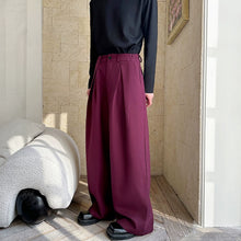 Load image into Gallery viewer, Drape Wide-leg Casual Suit Trousers
