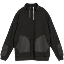 Load image into Gallery viewer, Multi-pocket Pullover Zip-up Sweatshirt
