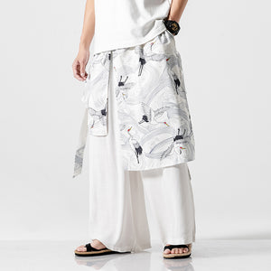 Crane Linen Wide Leg Pants