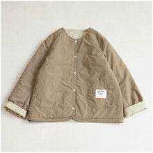 Load image into Gallery viewer, Japanese Retro Round Neck Loose Cotton Jacket
